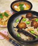 櫻花蝦香菇栗子炊飯（電子鍋版）