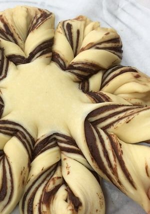 Foto resep Chocolate Snowflake Bread