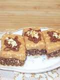 Mogyorós, csokoládés vajkaramell szelet