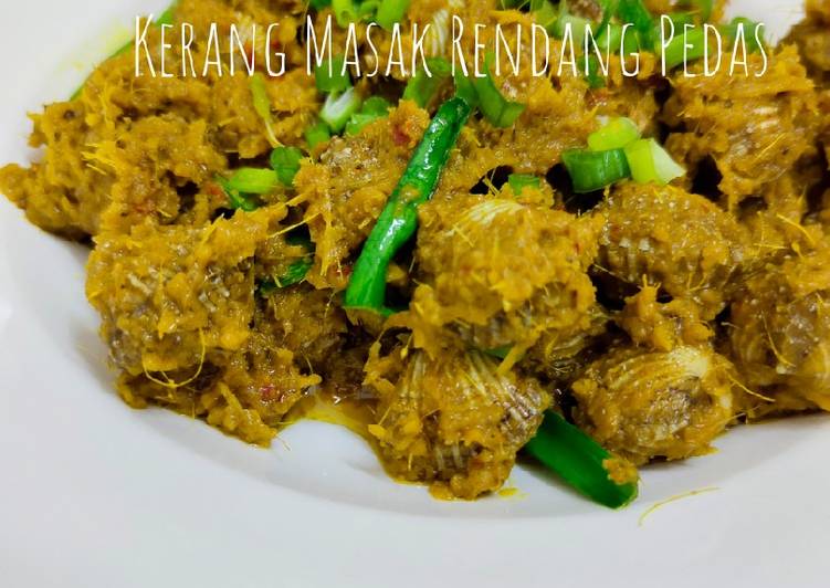 Resepi Kerang Masak Rendang Pedas yang Murah