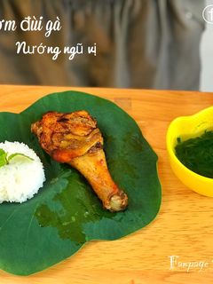Hình của món Cơm đùi gà nướng ngũ vị - Ăn dặm.