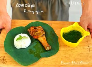 Hình của món Cơm đùi gà nướng ngũ vị - Ăn dặm.