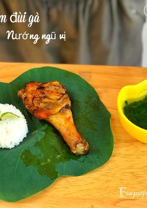 Hình của món Cơm đùi gà nướng ngũ vị - Ăn dặm.