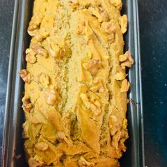 A picture of Walnut Cinnamon Banana Bread.