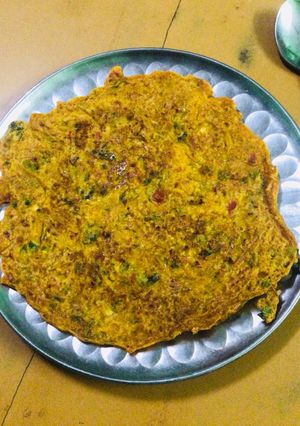 A picture of Mix flour chilla.
