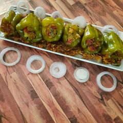 A picture of Stuffed capsicum.