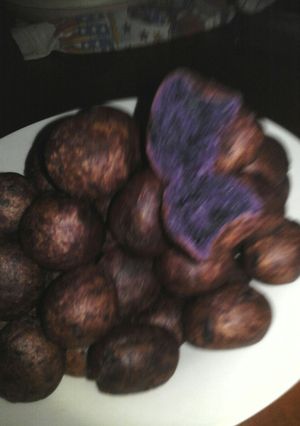 Foto resep Bola bola kopong ubi ungu