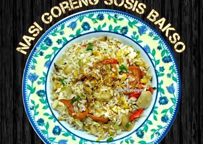 Nasi Goreng Putih (Sosis Bakso)