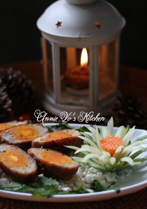 Hình của món Chả thịt heo trứng muối.