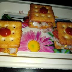 Biscuit sandwich 🥪 A picture of Biscuit sandwich 🥪.