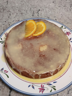 Una foto de Bizcocho de naranja glaseado