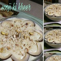A picture of Sooji kheer.