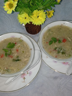 A picture of Chicken & vegetable soup.