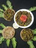Afeem patta bhaji-with mini bajra roti bites