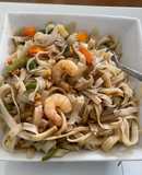 Tallarines de arroz estilo Alexis