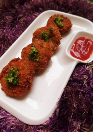 A picture of Cheese potato cutlet.
