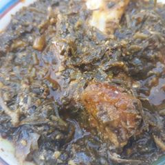 A picture of Onugbo soup.