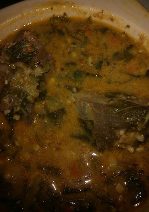 A picture of Groundnut soup.