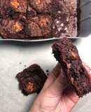Brownie con nueces en airfryer