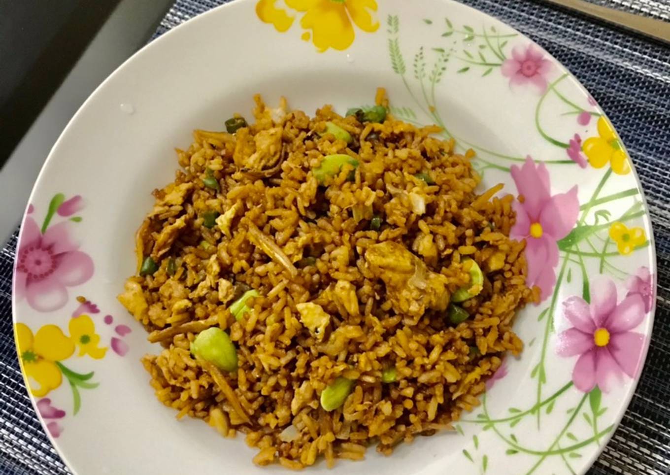 Nasi goreng pete teri