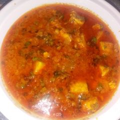 A picture of Dhaba style paneer masala.