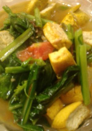 Foto resep Tumis sawi campur tahu