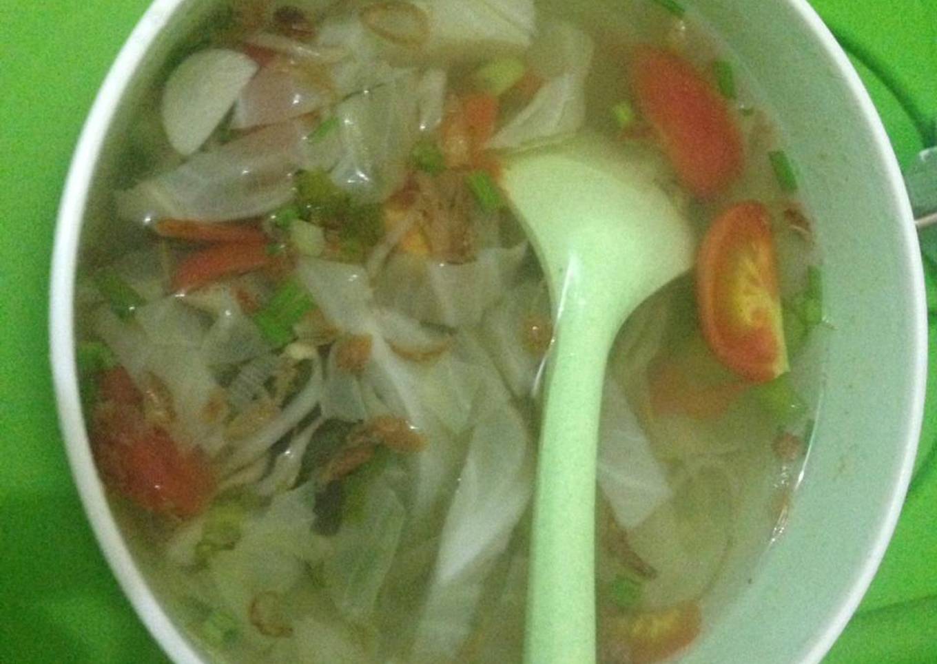 Sayur sop bumbu iris