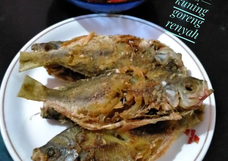 Cara Membuat 105) ikan ekor kuning goreng renyah Anti Gagal