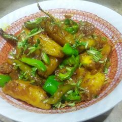 Haray masalay walay baigan A picture of Haray masalay walay baigan.