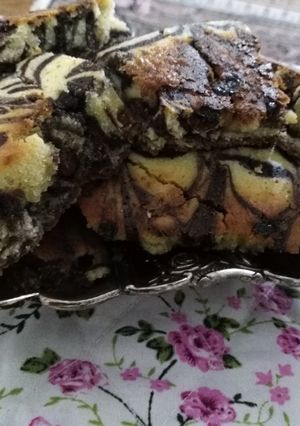 عکسی از دستور کیک زبرا کشمشی