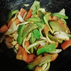 Stir fried salad A picture of Stir fried salad.