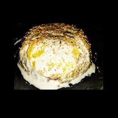A picture of Upside down Sweet lime,cream cheese,cake and ice cream pudding.