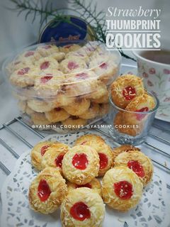 Foto resep Strawberry thumbprint cookies