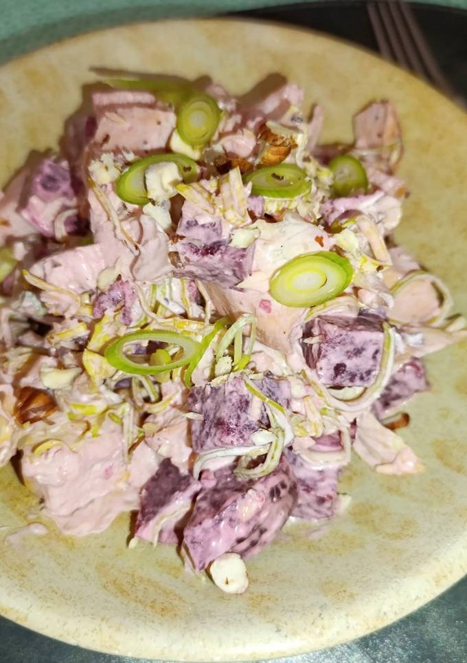 Салат 🥗 з курячим філе та бурячком