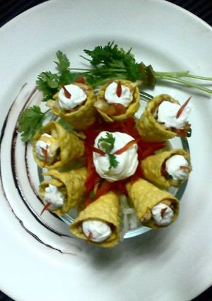 A picture of Mexican cone wrap.