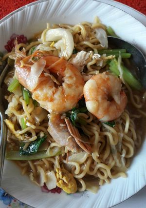 Foto resep Mie Kuah Udang