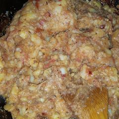 A picture of Alu ka bhurta.
