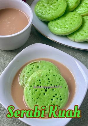Foto resep Serabi Pandan Kuah