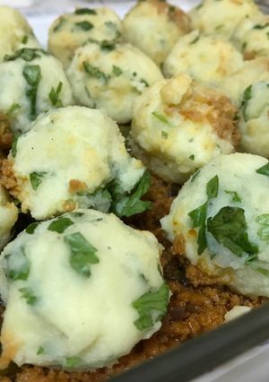 صورة لوصفة صينيه البطاطس باللحم المفروم 🍴
