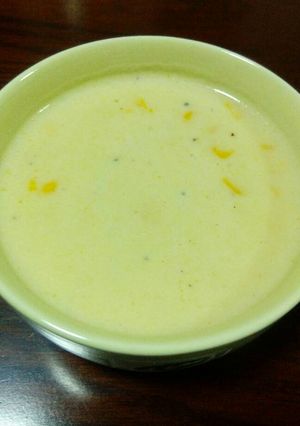 صورة لوصفة شوربة الذرة الشهية