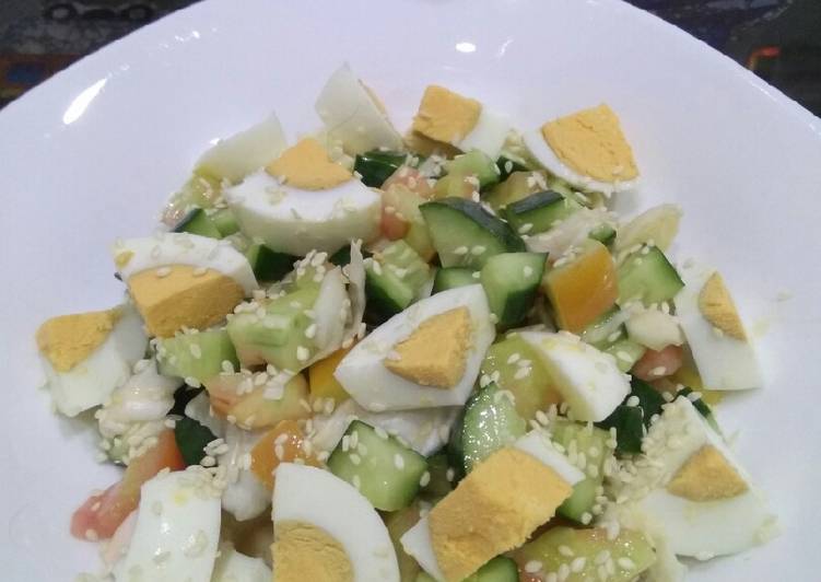 Rahasia Membuat Salad ala ala#Makan malam(diet bersama saya😉#day 8) Untuk Pemula!