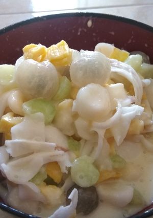 Foto resep Sop Buah Kelapa manis Legit