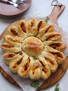 Foto resep Sun Flower pizza