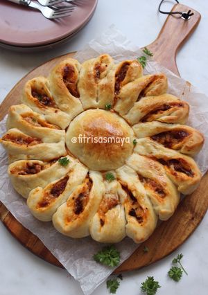Foto resep Sun Flower pizza