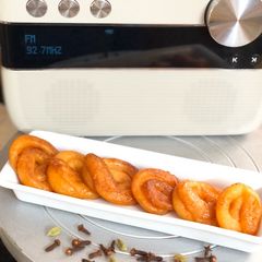 A picture of Paneer Jalebis.