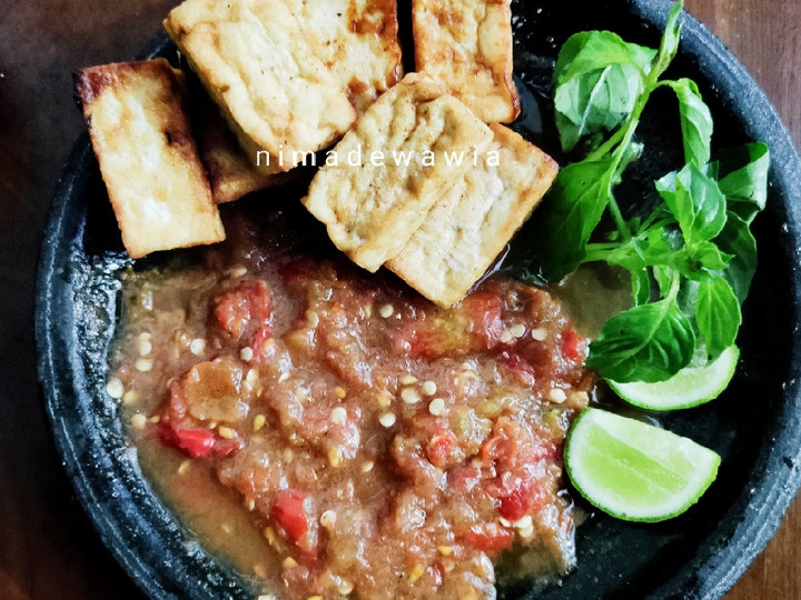 Cara Gampang Menyiapkan Tahu Goreng Sambal Mentah, Enak