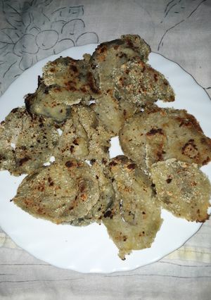 Una foto de (Berenjinesas) Milanesitas de berenjenas
