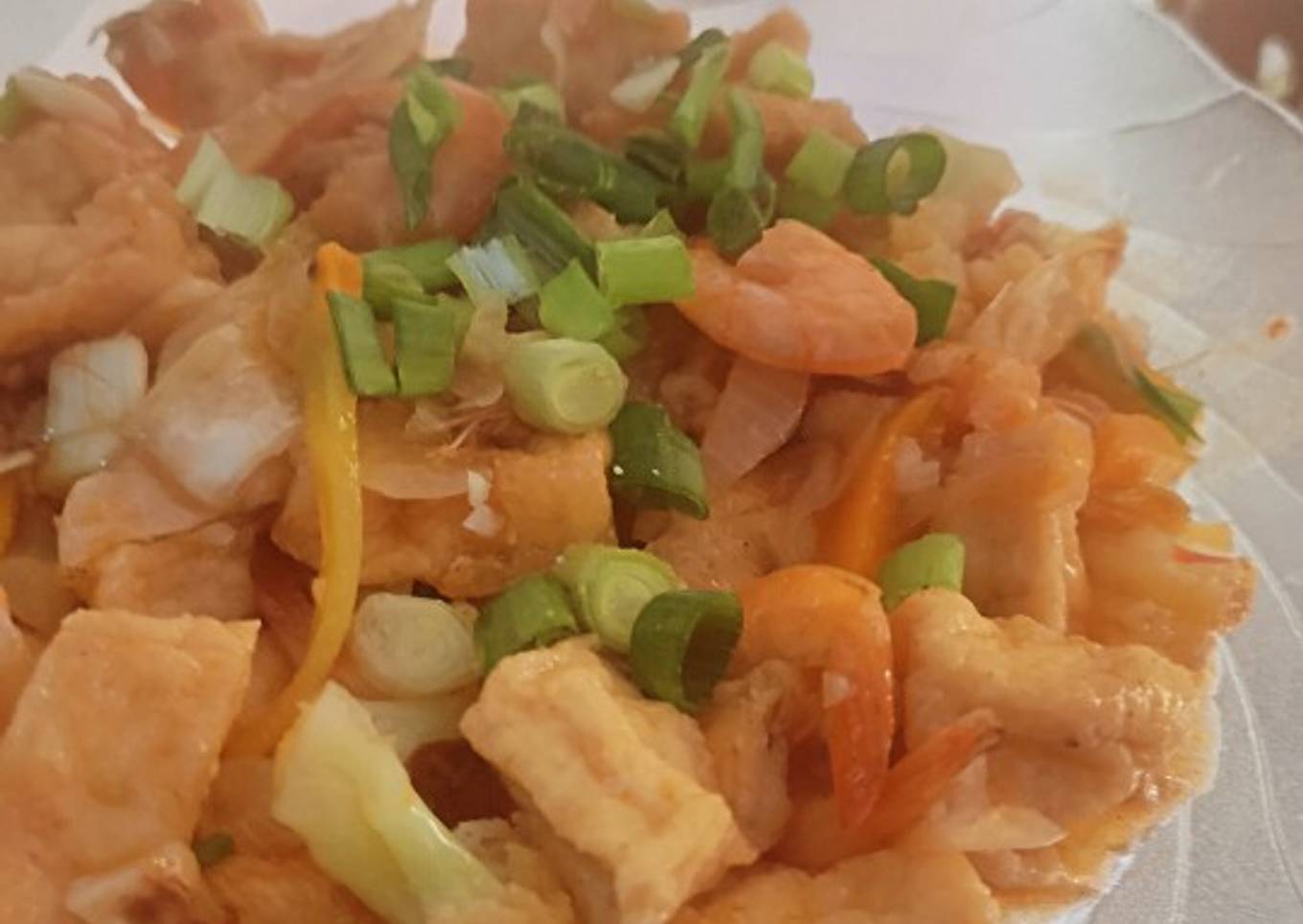 Resep Asam Manis tahu udang No pedas yang Sempurna