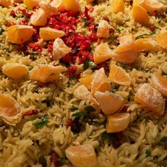 A picture of Another of risoni.... In Moroccan style.