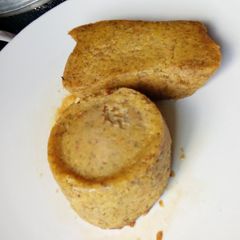A picture of Corn Moin moin.(corn Pudding).